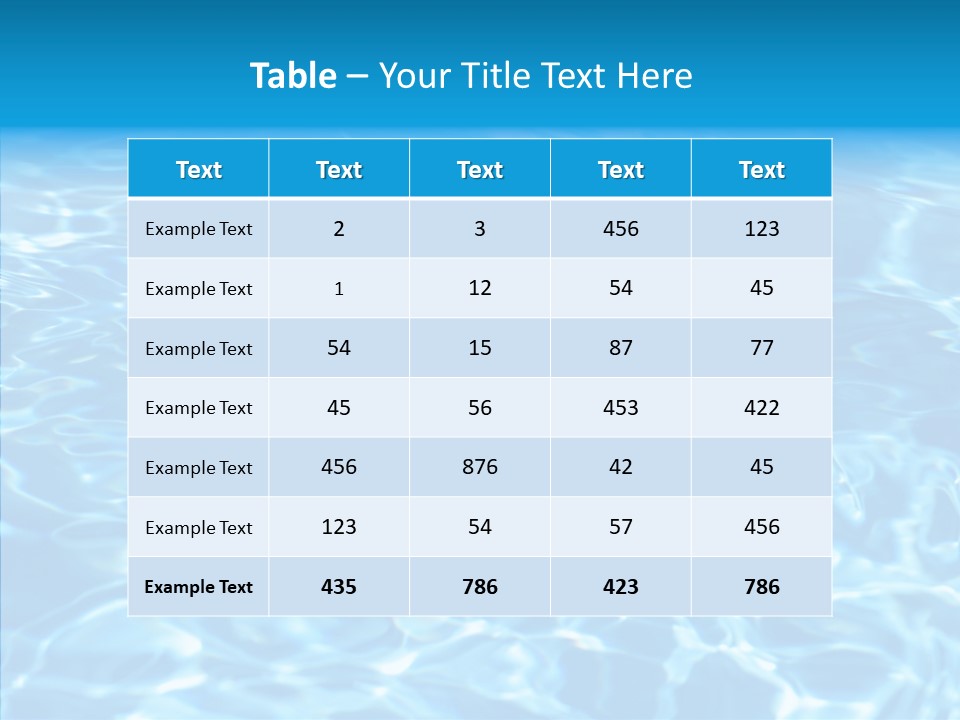 Fresh Ripple Abstract PowerPoint Template