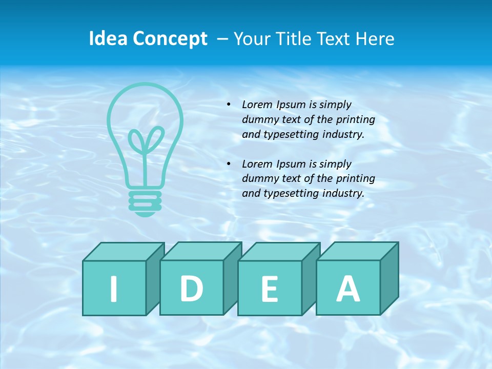 Fresh Ripple Abstract PowerPoint Template