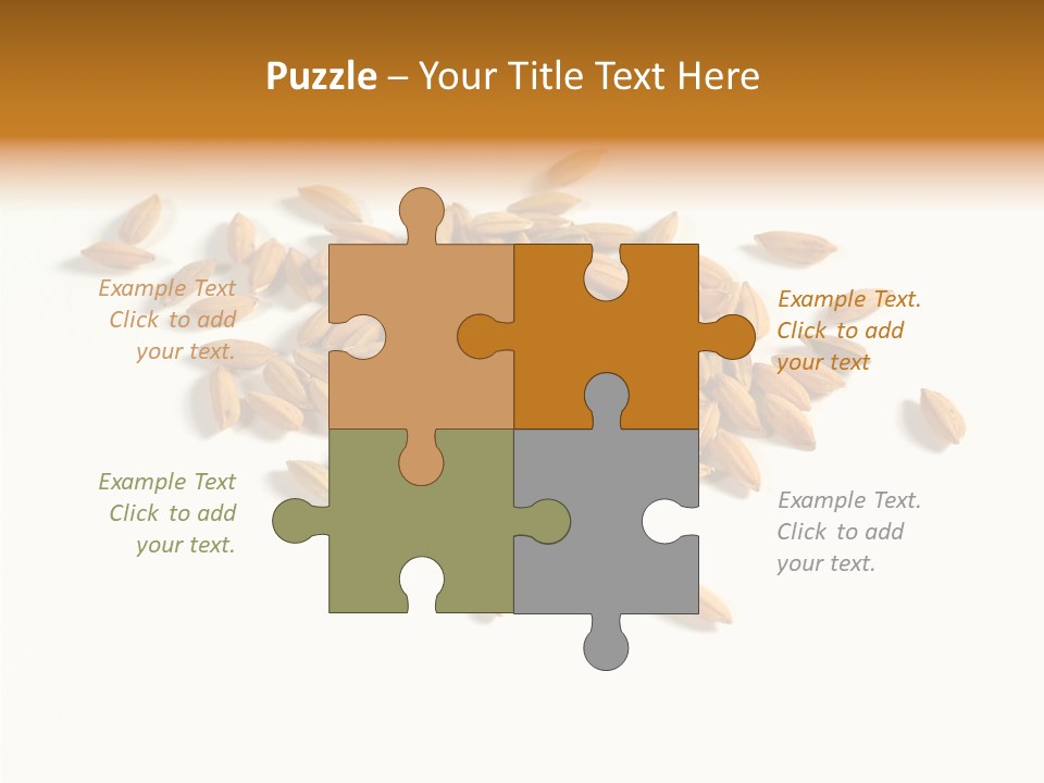 Rice Plant Harvest PowerPoint Template