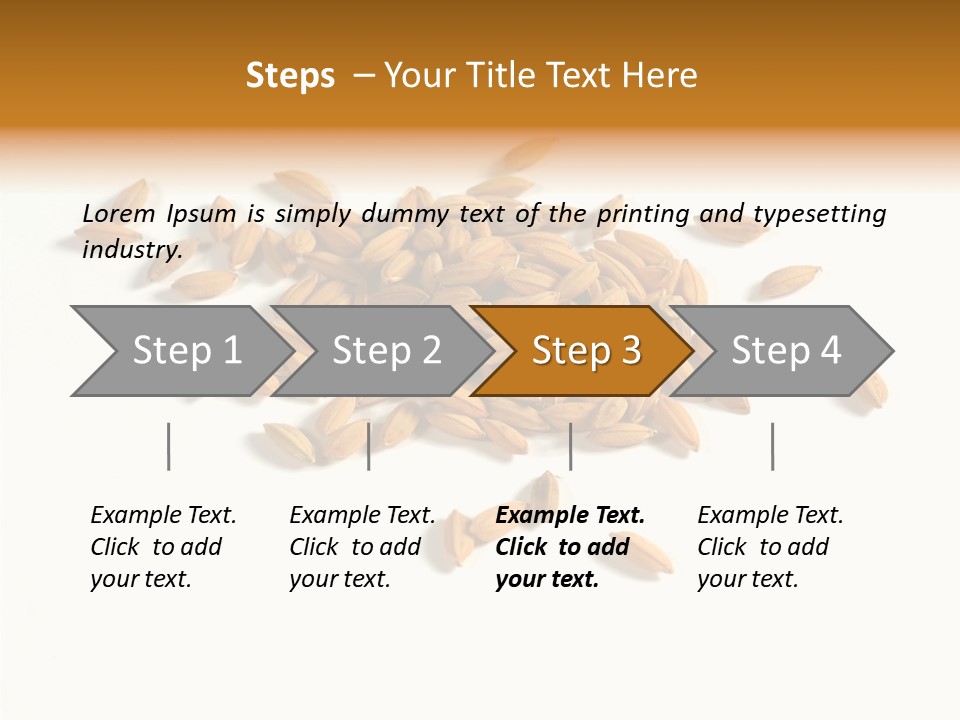 Rice Plant Harvest PowerPoint Template