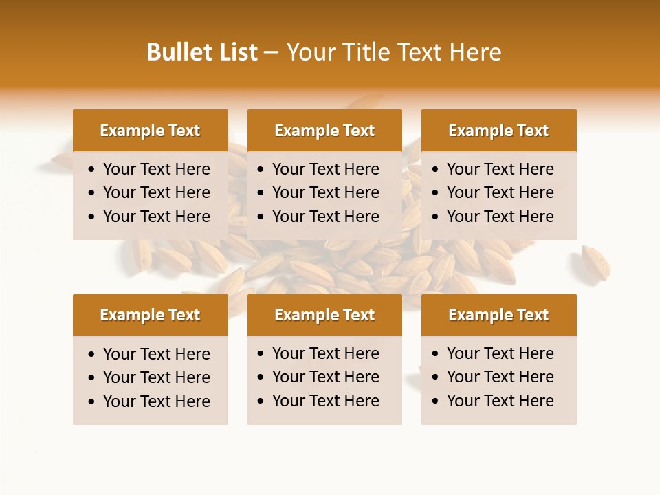 Rice Plant Harvest PowerPoint Template