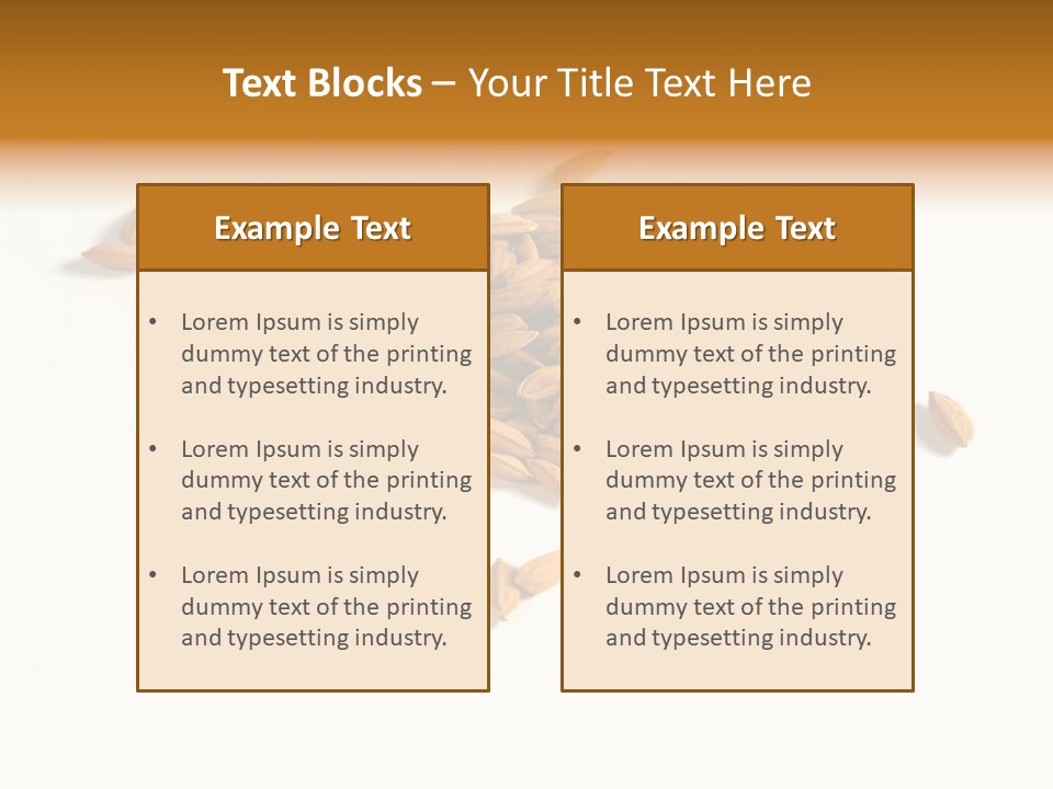 Rice Plant Harvest PowerPoint Template