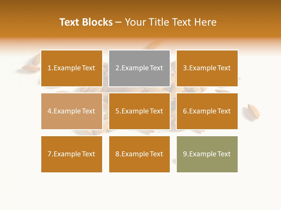 Rice Plant Harvest PowerPoint Template