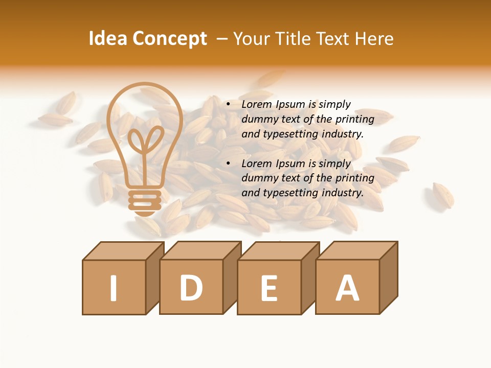 Rice Plant Harvest PowerPoint Template