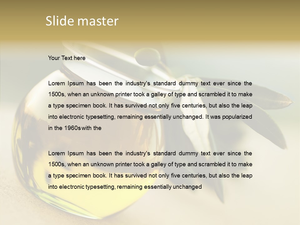 Concept Focus Food PowerPoint Template