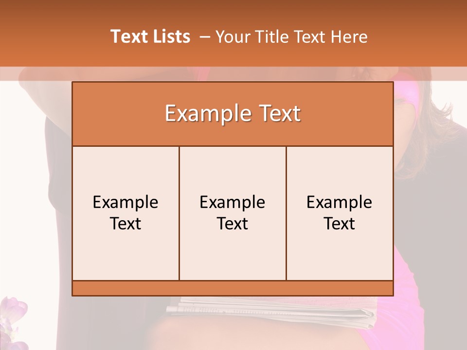 Isolated Breasts Martini PowerPoint Template