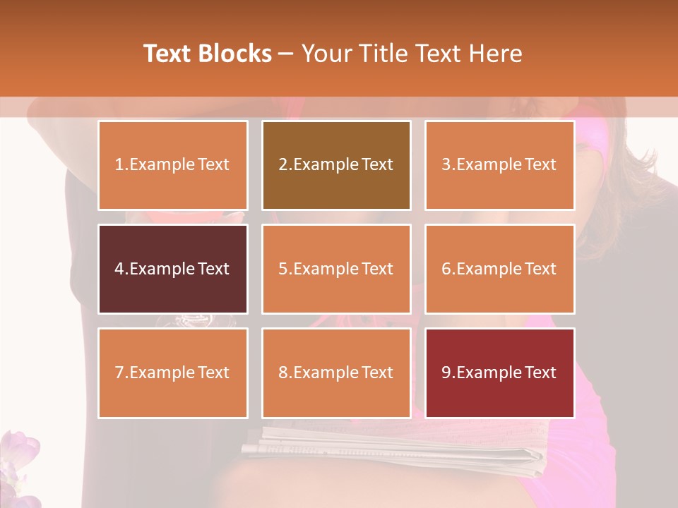 Isolated Breasts Martini PowerPoint Template