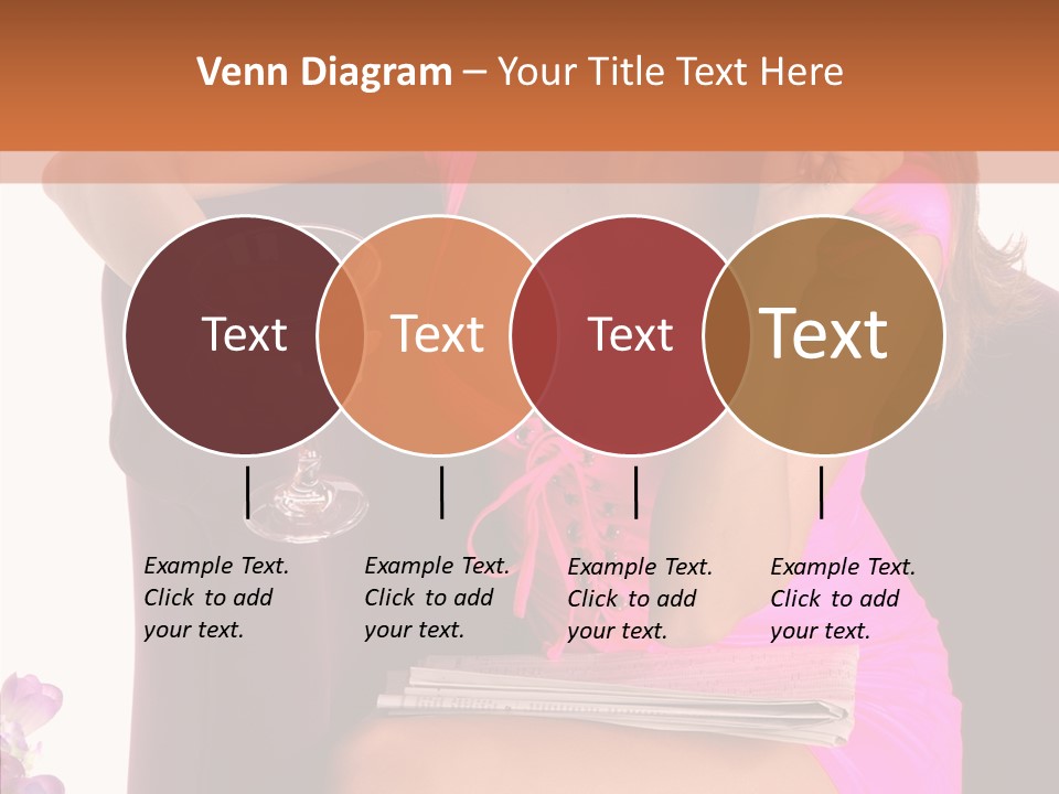 Isolated Breasts Martini PowerPoint Template