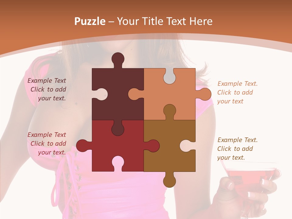 Women Model Latino PowerPoint Template