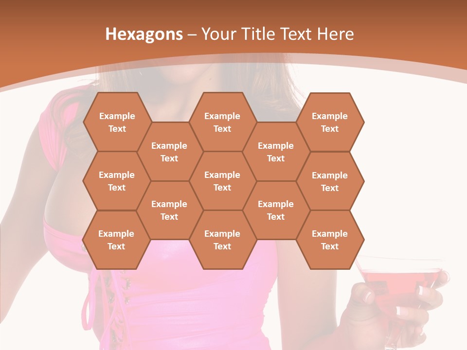 Women Model Latino PowerPoint Template