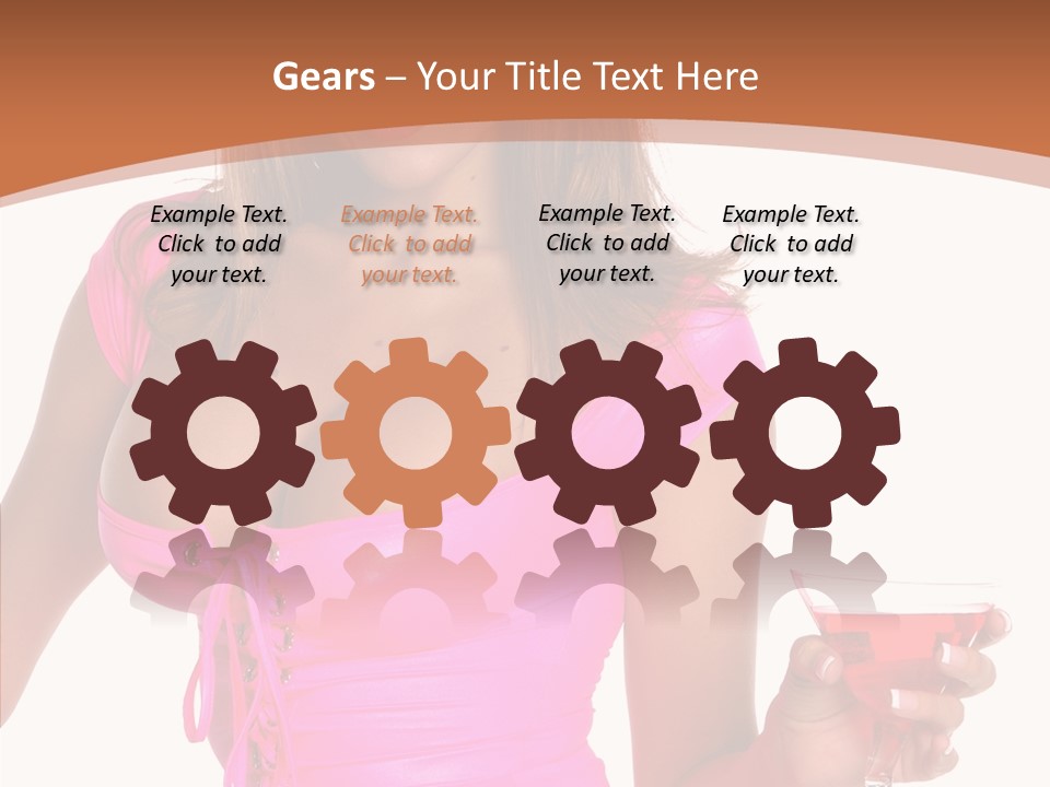 Women Model Latino PowerPoint Template