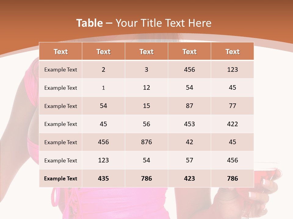 Women Model Latino PowerPoint Template