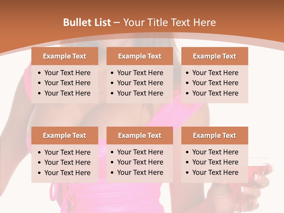 Women Model Latino PowerPoint Template