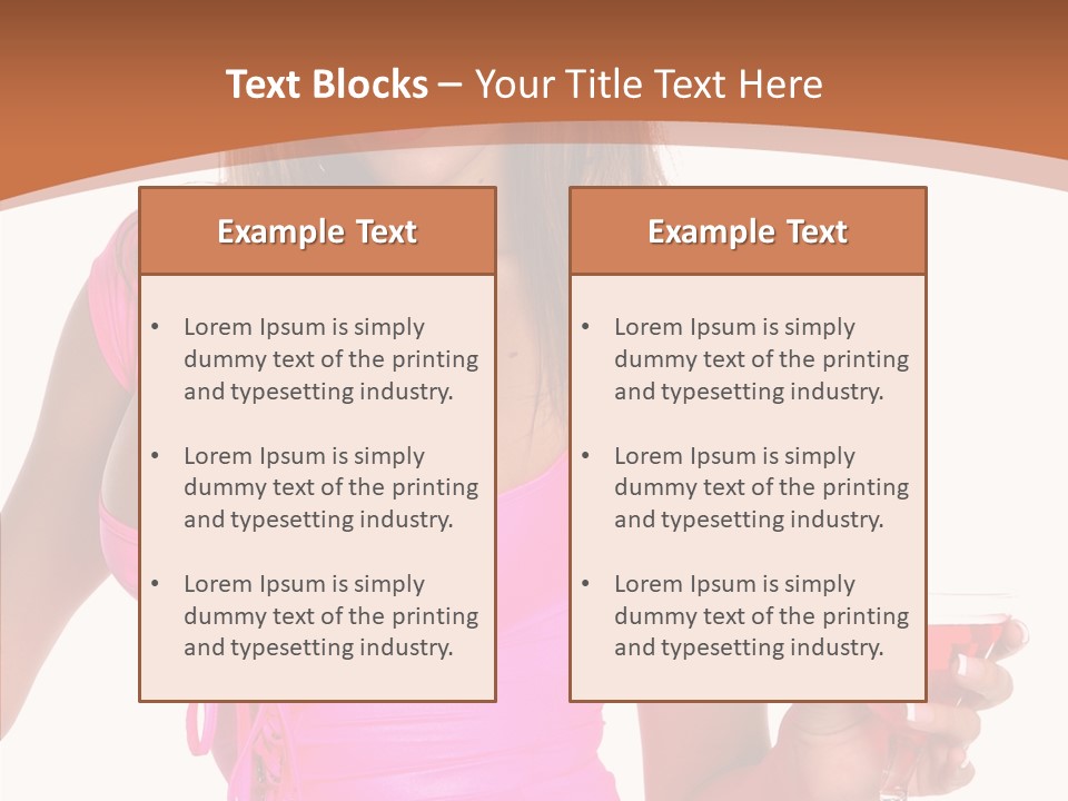 Women Model Latino PowerPoint Template