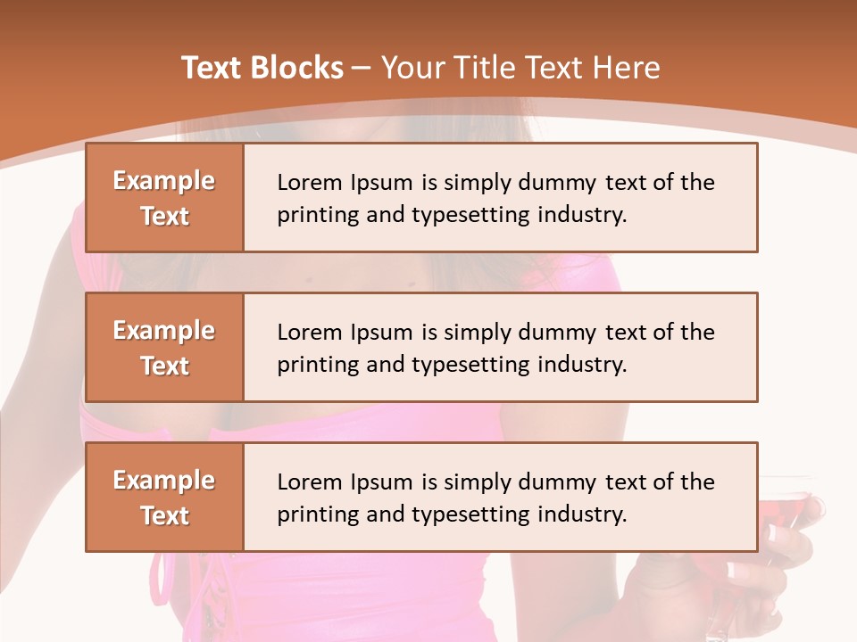 Women Model Latino PowerPoint Template