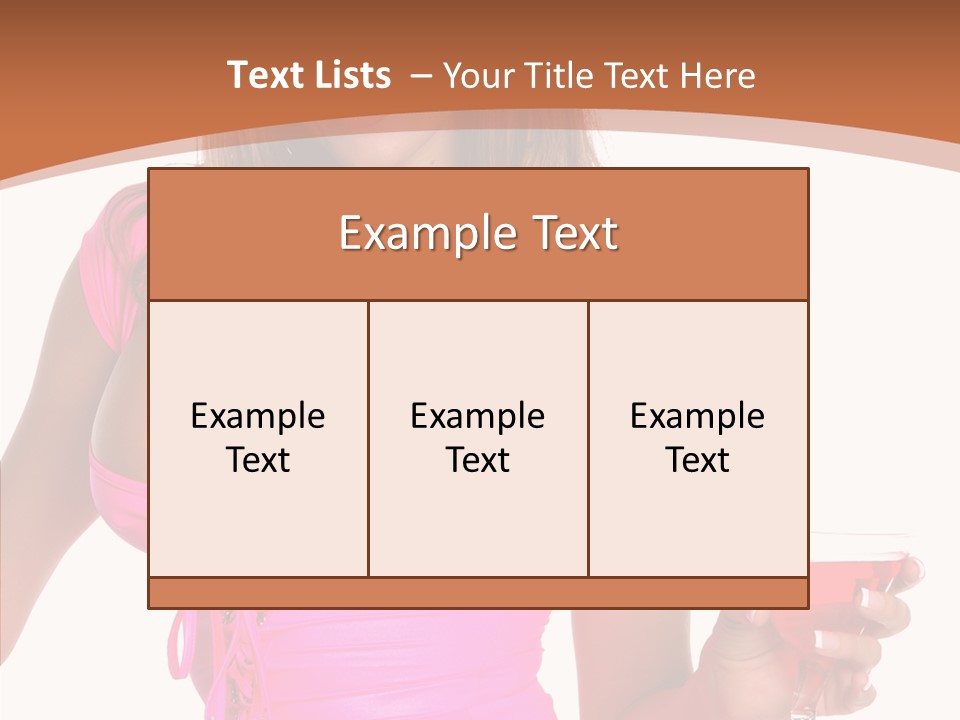 Women Model Latino PowerPoint Template