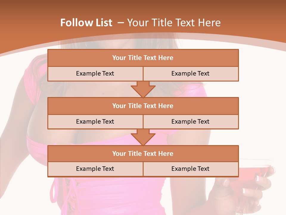 Women Model Latino PowerPoint Template