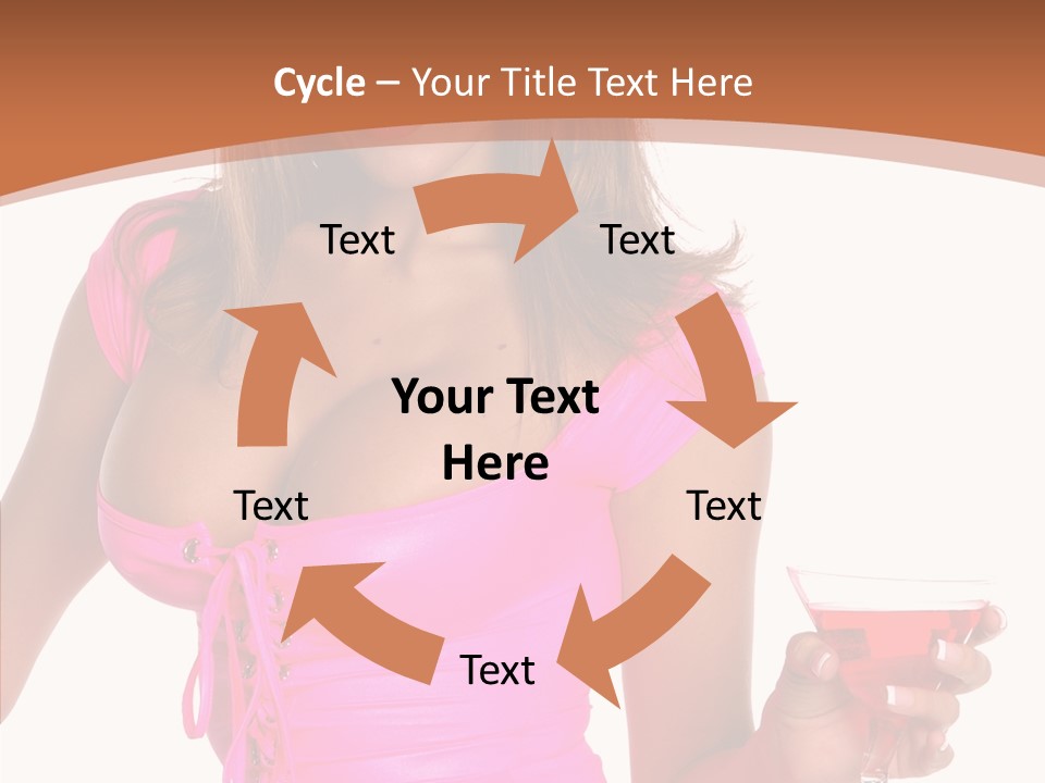 Women Model Latino PowerPoint Template