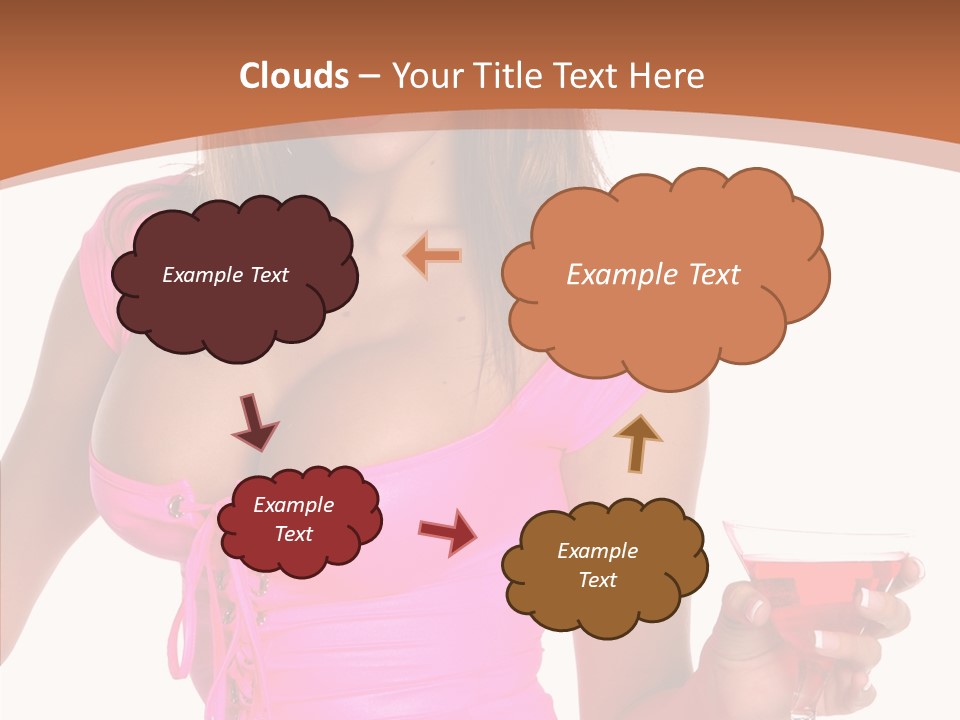 Women Model Latino PowerPoint Template