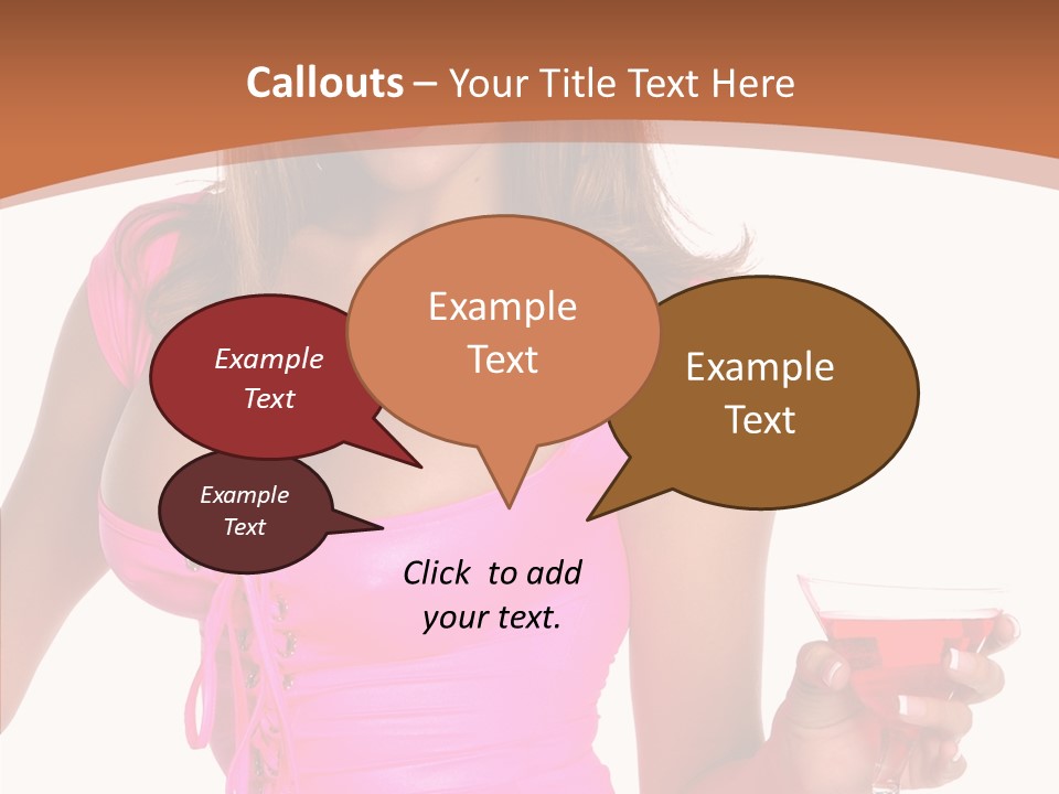 Women Model Latino PowerPoint Template