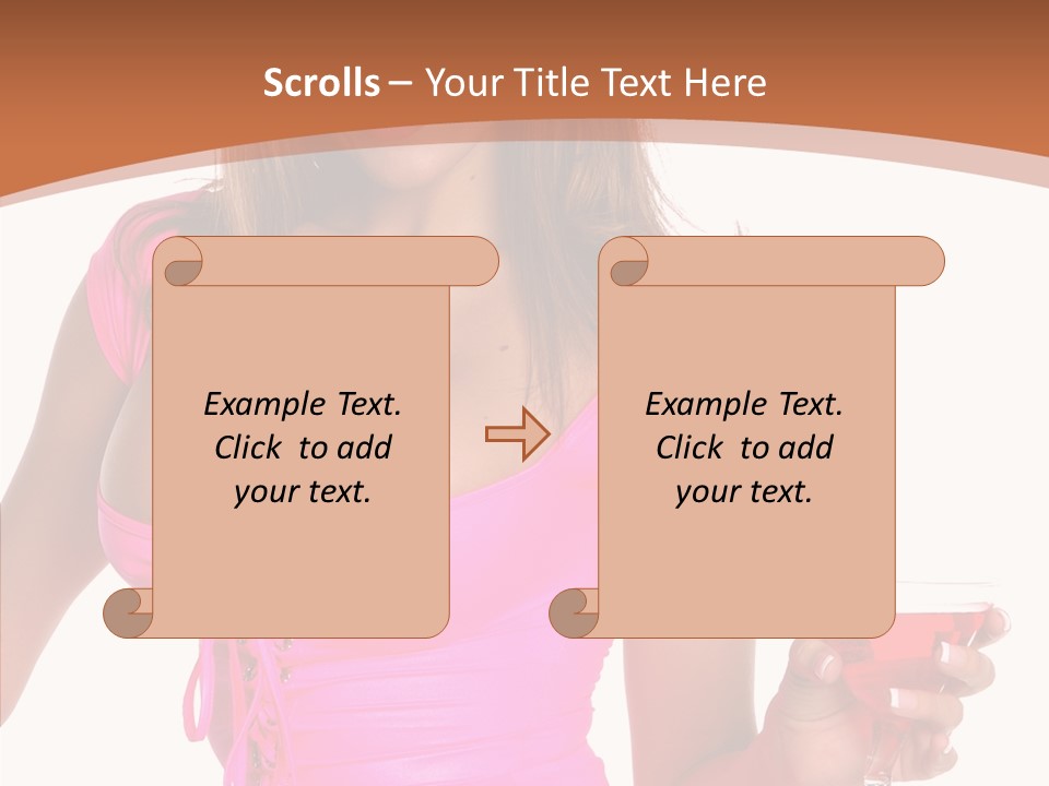Women Model Latino PowerPoint Template
