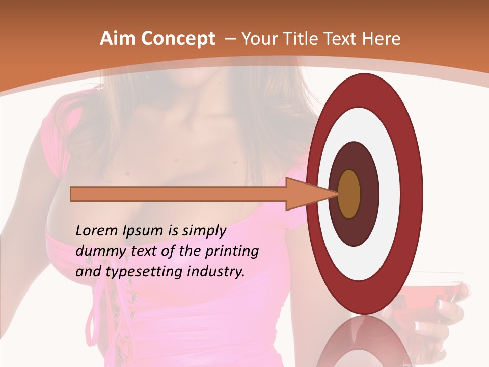 Women Model Latino PowerPoint Template