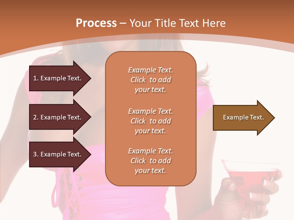 Women Model Latino PowerPoint Template