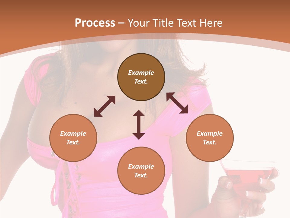 Women Model Latino PowerPoint Template