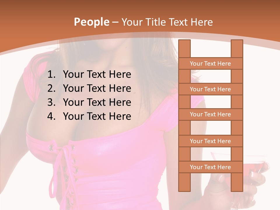 Women Model Latino PowerPoint Template