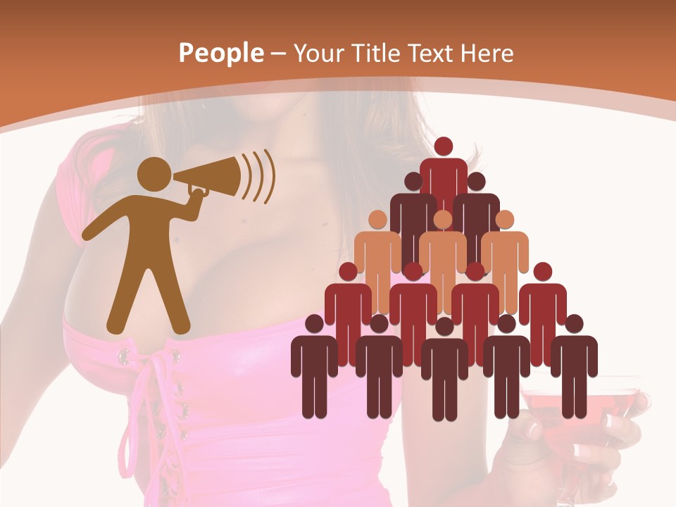 Women Model Latino PowerPoint Template