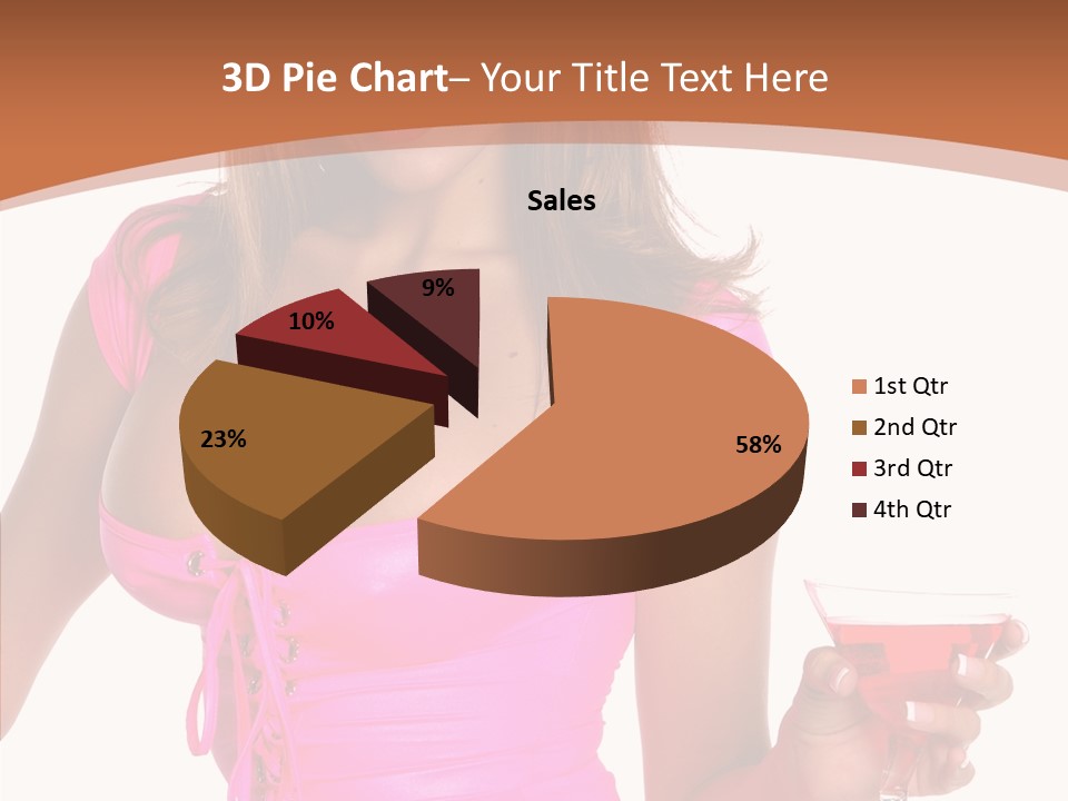 Women Model Latino PowerPoint Template