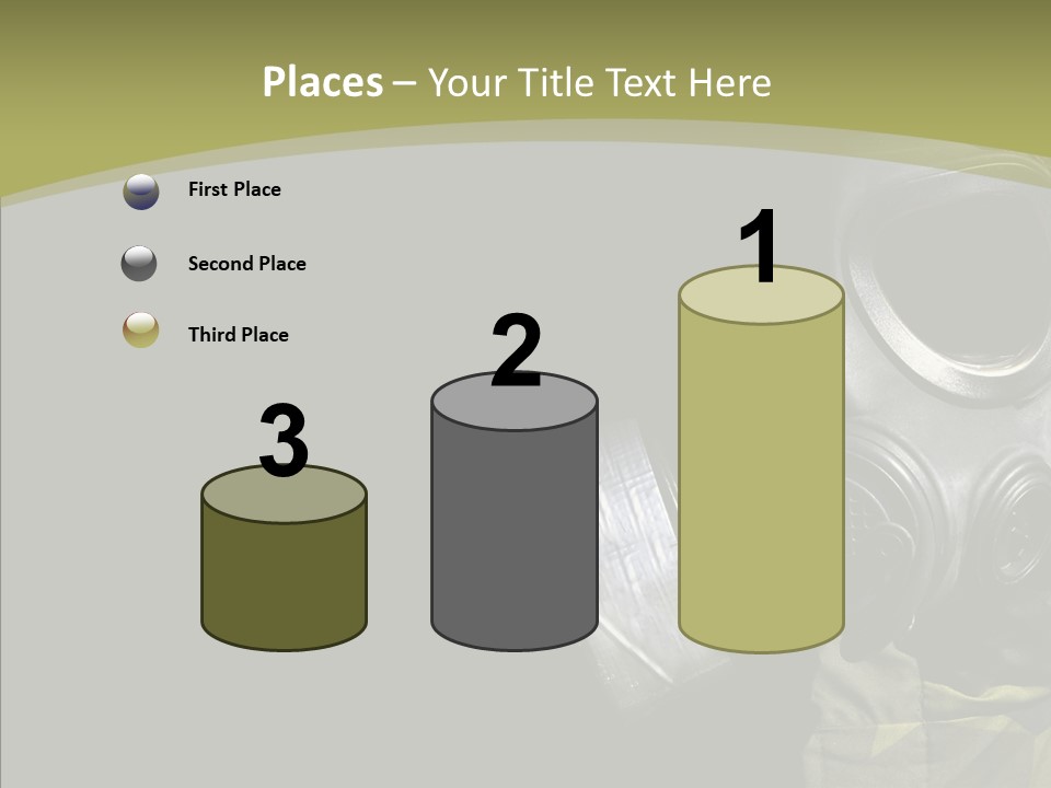 Warfare Gas Mask PowerPoint Template