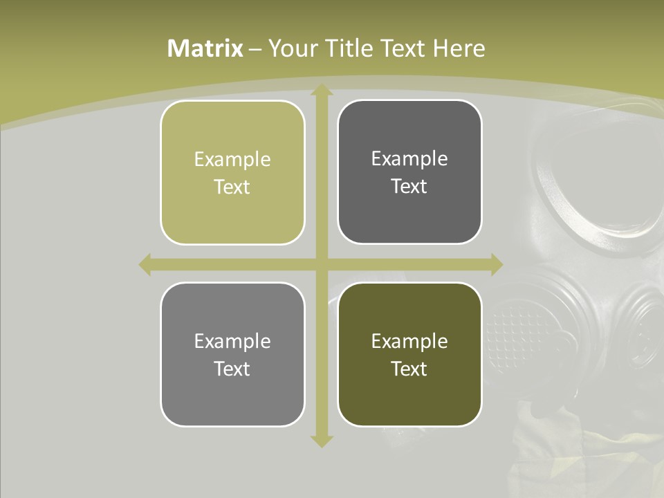 Warfare Gas Mask PowerPoint Template