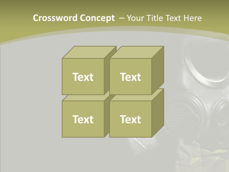 Warfare Gas Mask PowerPoint Template