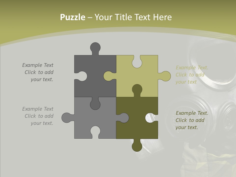 Warfare Gas Mask PowerPoint Template