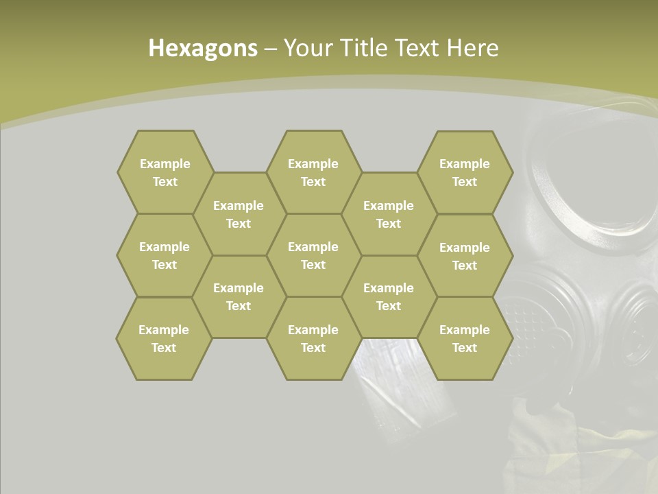 Warfare Gas Mask PowerPoint Template