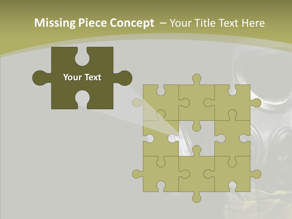 Warfare Gas Mask PowerPoint Template