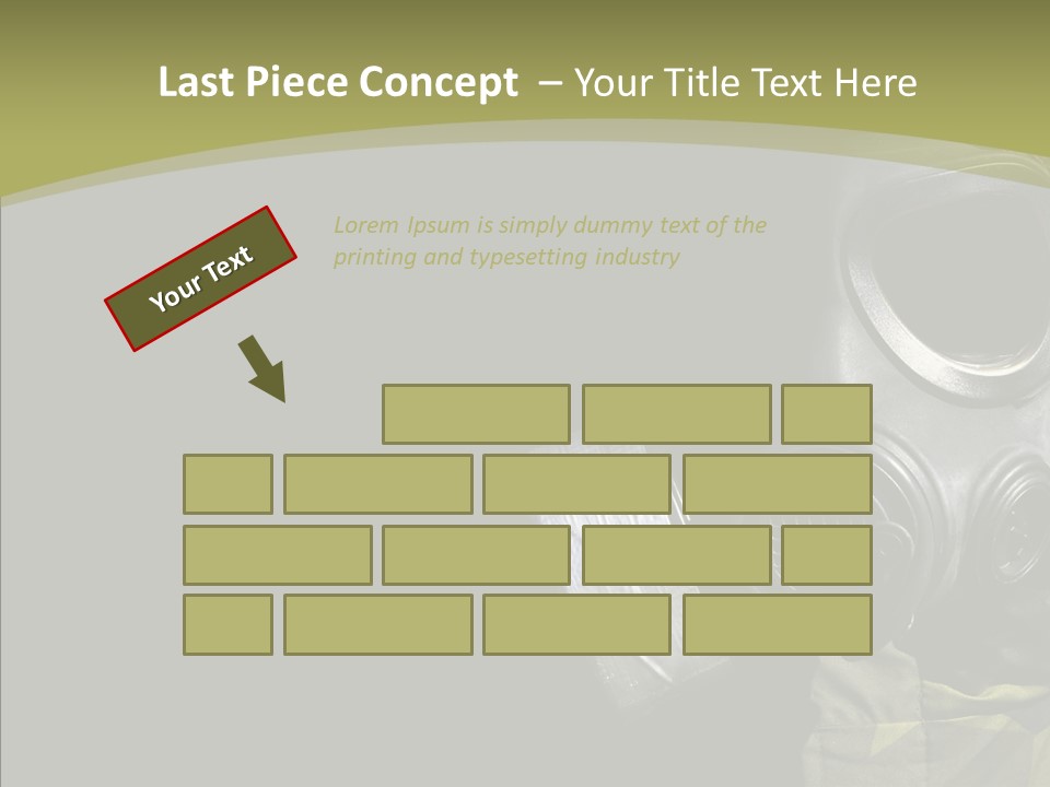 Warfare Gas Mask PowerPoint Template