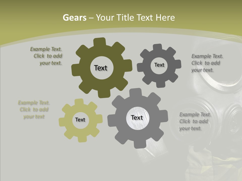 Warfare Gas Mask PowerPoint Template