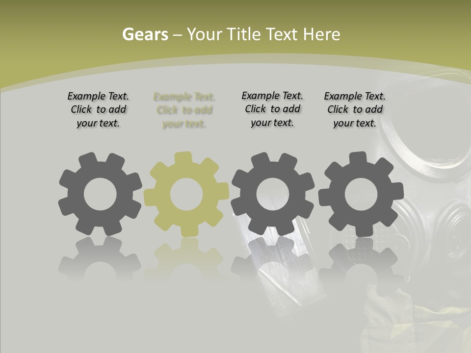 Warfare Gas Mask PowerPoint Template