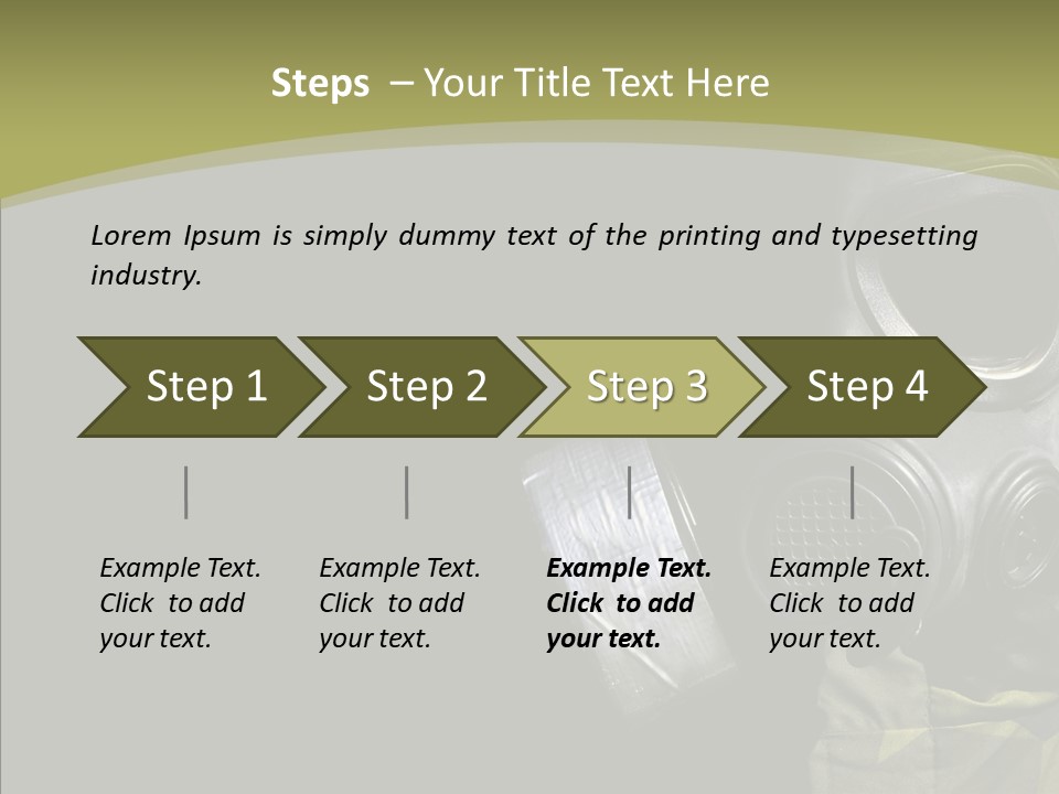 Warfare Gas Mask PowerPoint Template