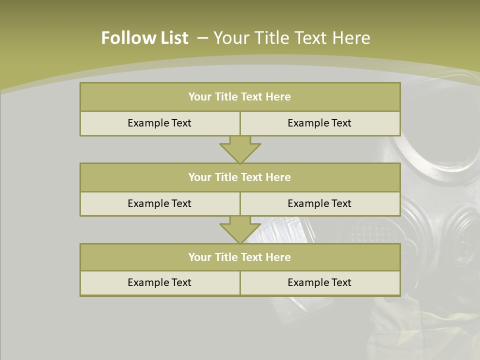 Warfare Gas Mask PowerPoint Template
