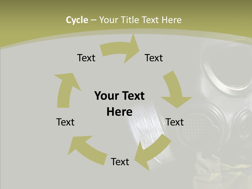 Warfare Gas Mask PowerPoint Template