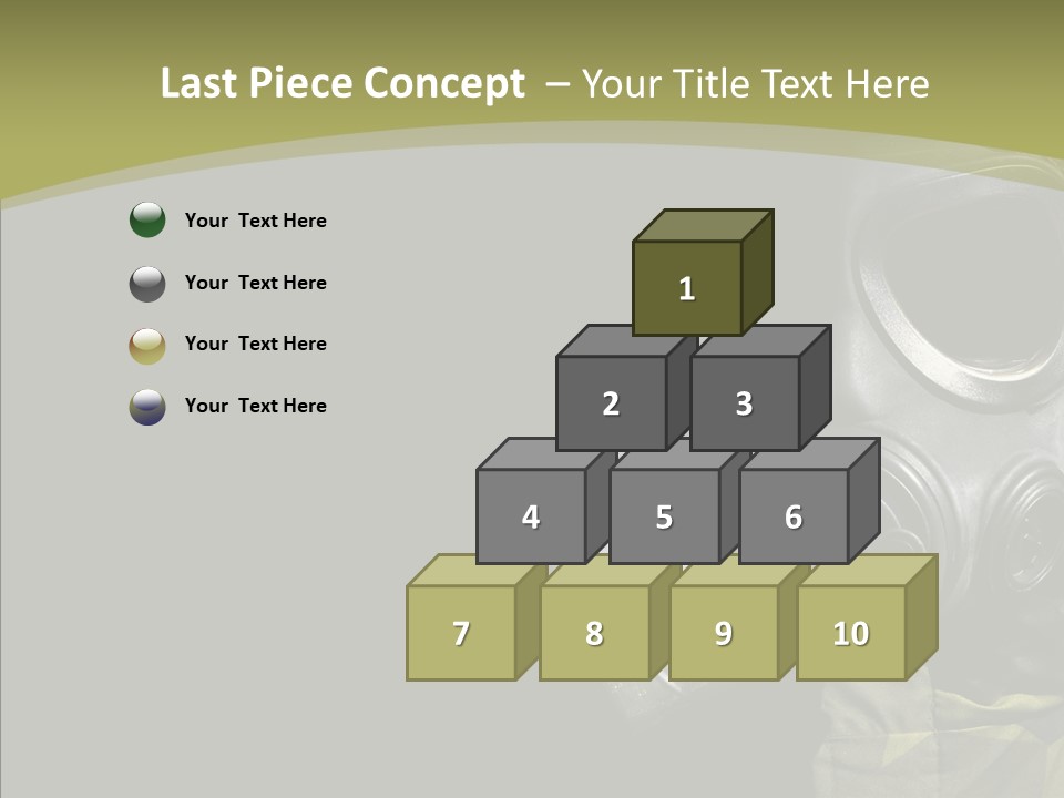Warfare Gas Mask PowerPoint Template