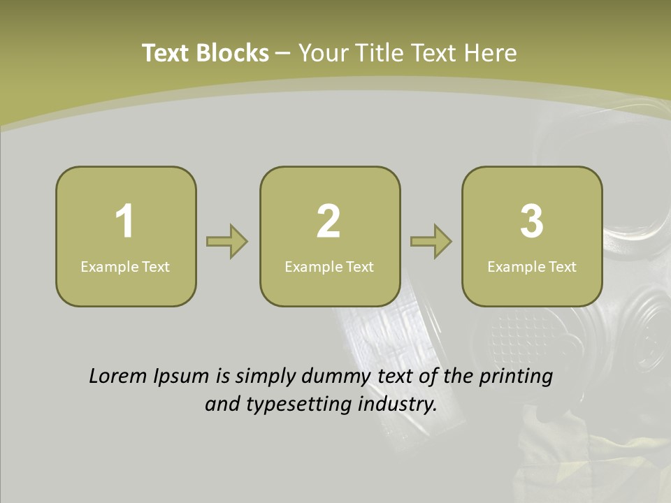 Warfare Gas Mask PowerPoint Template