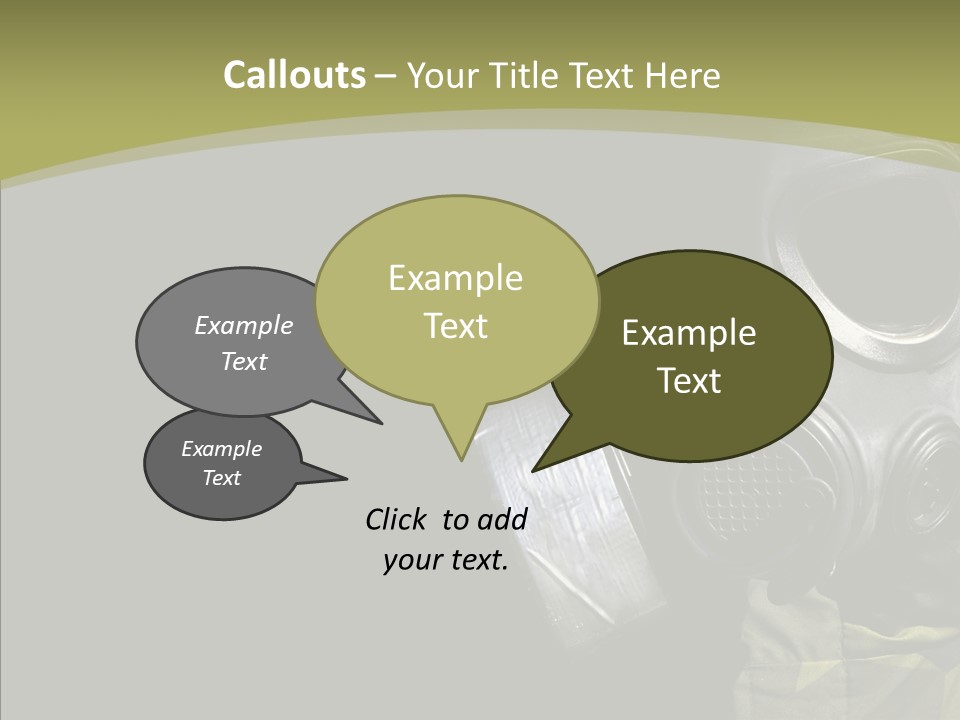 Warfare Gas Mask PowerPoint Template