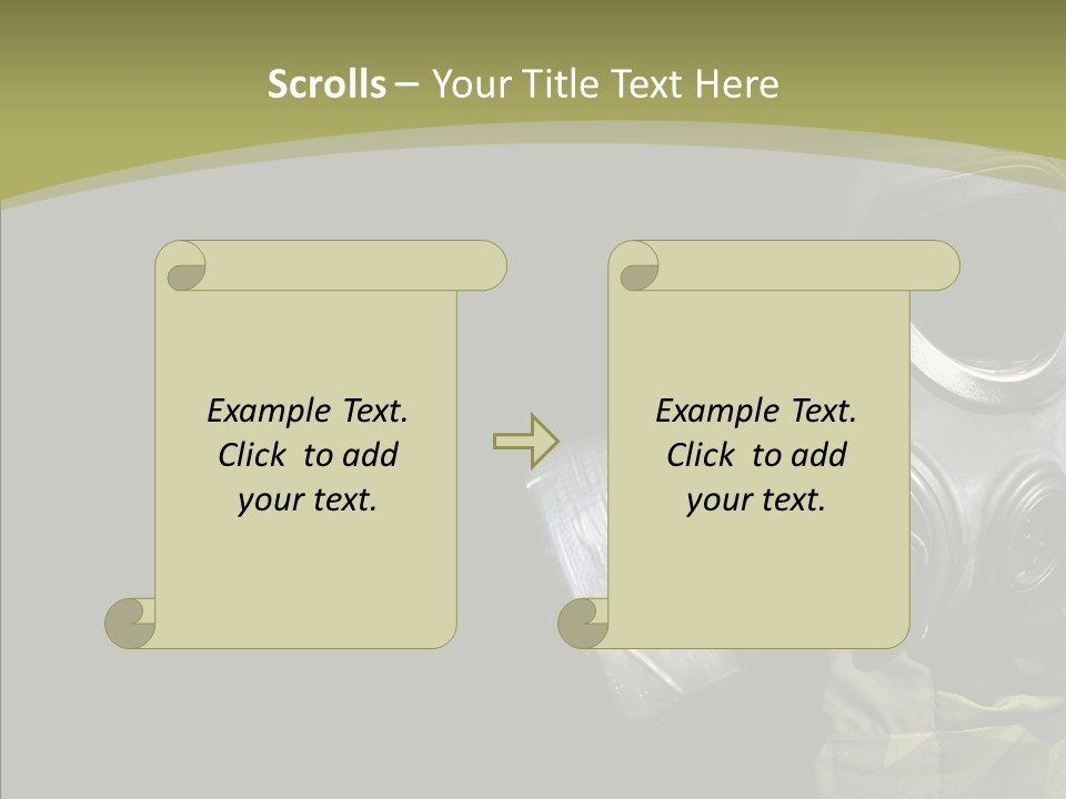 Warfare Gas Mask PowerPoint Template