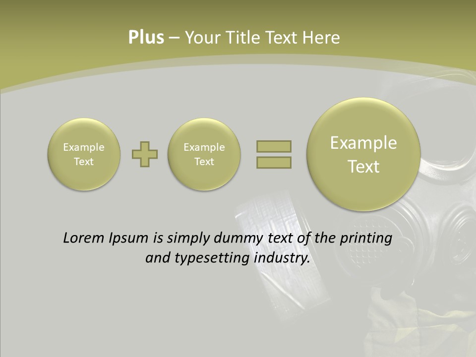 Warfare Gas Mask PowerPoint Template