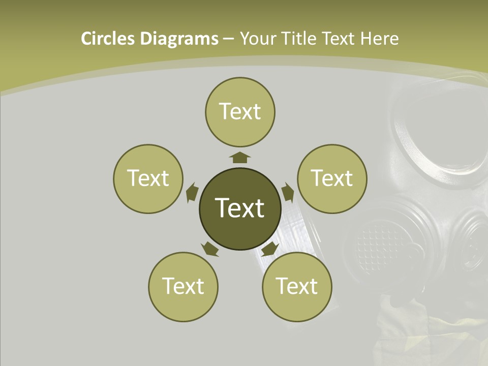 Warfare Gas Mask PowerPoint Template