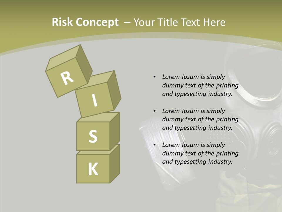 Warfare Gas Mask PowerPoint Template